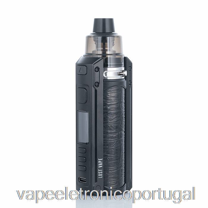 Vape Eletrônico Perdido Vape Ursa Quest 100w Pod Mod Kit Preto / Couro Em Relevo